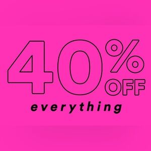 Friday sale! 40% off every item price, and 50% off on bundles of two or more!